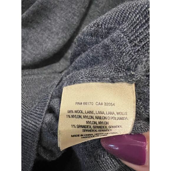 Anthropologie Grey Wool Sweater - Picture 4 of 5